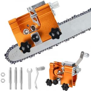 LaBlanc - Aff&ucirc;teuse de tron&ccedil;onneuse,kit de gabarit d'aff&ucirc;tage de cha&icirc;ne de tron&ccedil;onneuse avec 3 coupeurs en carbure et 1 cl&eacute;, outil d'aff&ucirc;tage