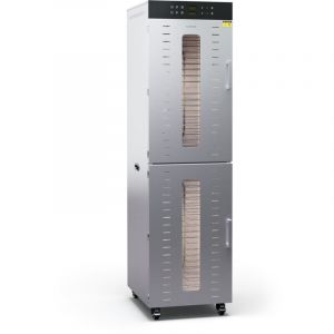 Klarstein D&eacute;shydrateur Alimentaire 4000W Professionnel, 40 Plateaux Inox, 30-90&deg;C, Minuterie 24h, 6 Ventilateurs, 2 Chambres S&eacute;par&eacute;es, 50-55 dB,