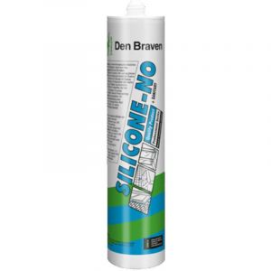 Zwaluw Den Braven silicone-no colours mastic silicone gris argent (cartouche de 310 ml) - 30619415