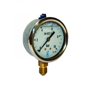 Manom&egrave;tre glyc&egrave;rine radial INOX standard - 25 bar - DISTRILABO
