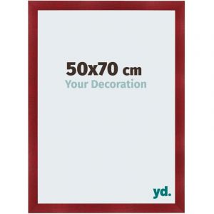 yd. - Cadre photo 50x70 - Vin Rouge Patine - MDF - Pisa