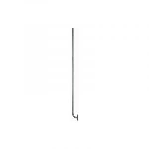 Barreau avec équerre de rampe intégrée - Hauteur 1200mm rond Ø16mm - Fer forgé - à visser Deco Fer Forge