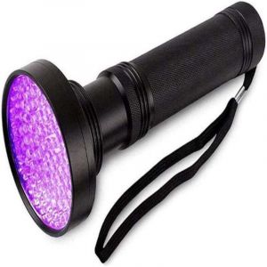 Lampe torche UV puissante &agrave; 100 LED, lampe torche UV &agrave; lumi&egrave;re noire, lampe torche UV, d&eacute;tecteur UV de r&eacute;sine d'urine animale