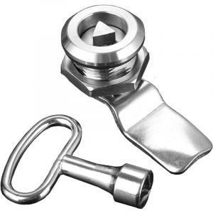 CSPARKV Verrou de bo&icirc;te aux lettres clef triangle de compteur &eacute;lectrique &agrave; gaz avec cl&eacute; triangulaire, serrure &agrave; came filet&eacute;e, Boite pour bo&icirc;te aux