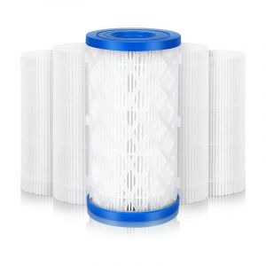 Shining House - Lot de 5 cartouches filtrantes pour piscine - Filtre spa - Pour pompe de filtration Intex Bestway - Accessoires de type a et c