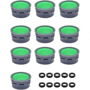 10 pièces filtre de robinet avec étanchéité de 10 pièces, aérateur de robinet, insert de filtre à eau du robinet, pièces d'accessoires de remplacement