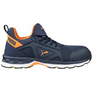 Chaussures de s&eacute;curit&eacute; basses S1PS CHASE bleu/orange - PUMA SAFETY - 643780 43