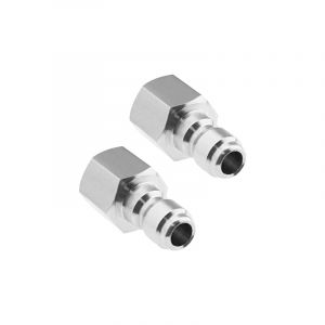 Csparkv - Adaptateur de Nettoyeur Haute Pression, 1/4 pouce Femelle Raccord npt Prise de Connexion Rapide Coupleur en Acier Inoxydable 304 pour Lance