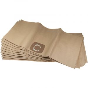 10x Sacs compatible avec K&auml;rcher a 2500 - 2599, 2001, 2801, a 2600 - 2699, 3011 aspirateur - 33,1cm x 77,7cm beige - Vhbw