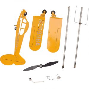 Piper J3 Cub avion girouette 3D m&eacute;tal avion girouette ext&eacute;rieur toit vent Direction indicateur jardin d&eacute;cor grand