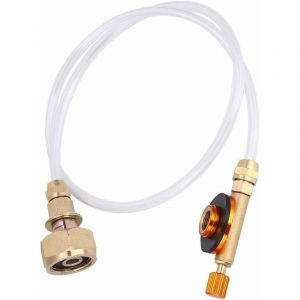 Adaptateur de Recharge de Cartouche de gaz, Adaptateur de Recharge de gaz de Camping Compact l&eacute;ger et Durable en cuivre d&eacute;licat, r&eacute;servoir de gaz