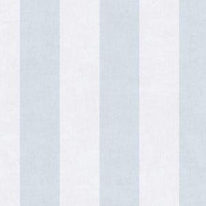 Papier peint &agrave; rayures Profhome 770784 papier peint intiss&eacute; lisse avec un dessin infantile mat bleu gris-clair blanc papyrus 5,33 m2