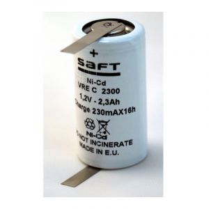 Exalium Premium - Accu Saft 1.2V 2.3Ah VREC2300 NiCd + cosses à souder