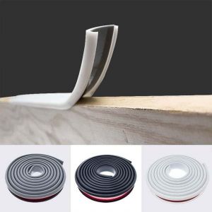 Alovez - 2M Blanc Forme de u 16MM Bande de Couvre Chant en Melamne Adhesive,Pas de Thermocollant Chêne Chant Plan de Travail Bande de