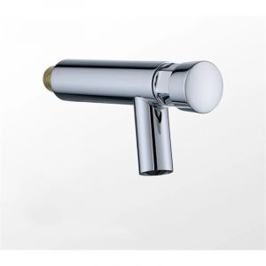 Robinet économiseur d'eau plaqué robinet public robinets à bouton poussoir,eau froide simple, pour cuisine à domicile, salle de bain, hôtel(E)