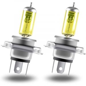 Ampoule halog&egrave;ne H4 dor&eacute;e ultra-brillante, 12 V 60/55 W, pour phares de voiture, feux de croisement, feux de route, feux antibrouillard et feux de
