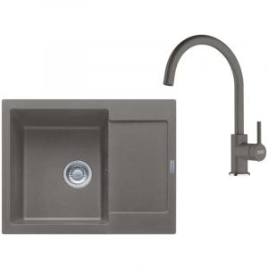Franke - Colonnes - Set de cuisine G275ŠK, évier en fragranit mrg 611-62 + robinet fc 6018.084, gris pierre 114.0700.793