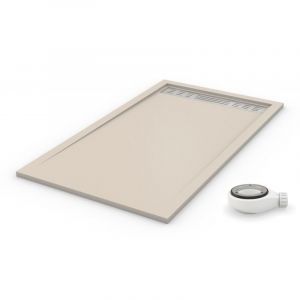 PDD - Receveur de douche extra plat premium Beige clair 100x150