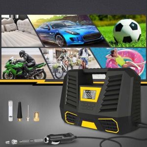 Compresseur &agrave; Air Portatif Batterie,6000mAh Compresseur Air Gonflage Rapide,Compresseur Voiture 12v,Mini Gonfleur Pneu Voiture avec Lampe LED, Pompe