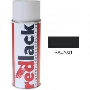 Peinture a&eacute;rosol Gris noir ral 7021 Mat multisupport Redlack