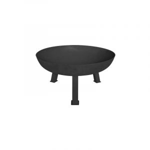 Toolland - Perel Brasero, 3 pieds solides, rond, 37 x &oslash; 75 cm, fonte, noir