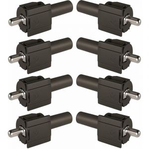 Cyclingcolors - 8x Taquet support d'étagère à encaster dans trou de perçage Ø5mm avec système à ressort pour tablettes plateaux bois Meuble Placard
