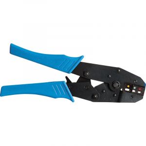 Fervi - pince a sertir cliquet cosse embout c&acirc;ble isol&eacute; 0841