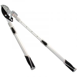AFT - Sécateur à 2 mains enclume. télescopique de 68 à 95 cm. poignée en aluminium multiplicateur de force, ø de coupe 35 mm. poignée en tpr.