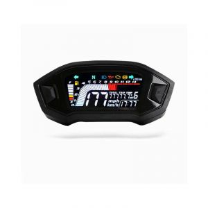 Euritecsa - Compteur de vitesse moto tachymètre universel lcd compteur kilométrique numérique jauge de niveau de carburant 14000 tr/min 199 km/h pour