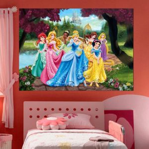 Poster xxl intisse Château Princesse Disney 155X115 cm
