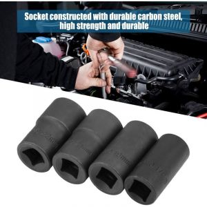 Jeu de 5 douilles pour &eacute;crous de roue, extracteur de goujons, douilles de 17 mm, 19 mm, 21 mm et 22 mm