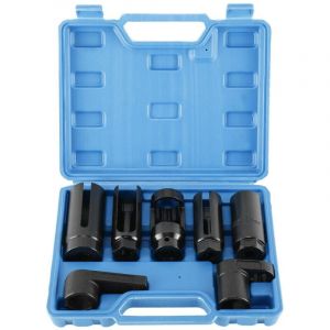 7pcs Douille Sonde Lambda, 22 mm Cl&eacute; Sonde Lambda, Cl&eacute; &agrave; Douille Demonte Sonde Lambda, Jeu Cle Outils Sonde Lambda pour Voiture