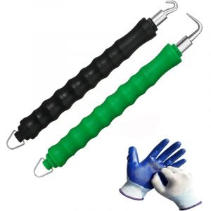 Basetbl - Fil Pour Barres D'armature Twister Crochet,Lot de 2 Lieur Automatique,Semi-Automatique Avec Poignée Souple pour Fil D'armature, Fil