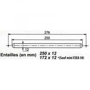 Anjos Ventilation - Entrée d'air autoréglable acoustique Mini Esea finition blanc - anjos