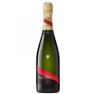 Coffret Champagne MUMM Cordon Rouge Brut 0,75 L + 2 fl&ucirc;tes