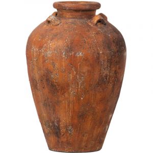Amphore en terre cuite marron 60 x 60 x 80 cm
