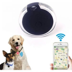Traceur GPS Chien,Anti Perdu Collier GPS Chats Localisateur avec Alarme pour Animaux domestiques Chien(Black ,1 Pièce)