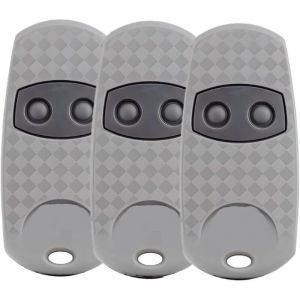Lot de 3 cl&eacute;s de porte de voiture TOP432EE - 2 boutons - T&eacute;l&eacute;commande universelle compatible avec CAME TOP-432EE、TOP-432EV、TOP-432NA、TOP-432SA