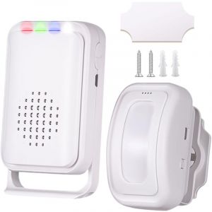 D&eacute;tecteur de mouvement Carillon de porte pour entr&eacute;e de magasin d'affaires, Passage, Alarme Detecteur de Mouvement, Alarme Detecteur Exterieur sans