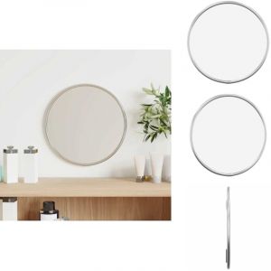 Miroir mural Argent&eacute; &Oslash; 20 cm Rond - Miroir Mural - Miroir Rond - Miroir Argent&eacute; - D&eacute;coration Murale - Miroir Design