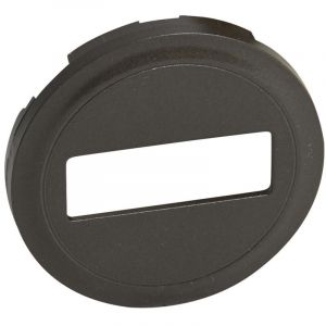 Enjoliveur C&eacute;liane pour prise optique sc-apc finition graphite Legrand 067995