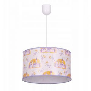 Plafonnier suspension lustre abat-jour Princesse