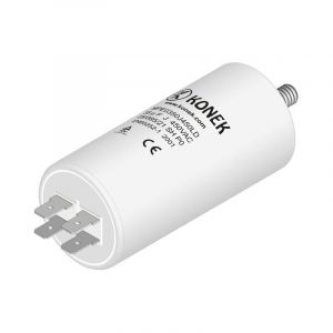 Condensateur moteur 35uf 450vac 45x92mm Faston + M8 Konek 35mf450v/faston