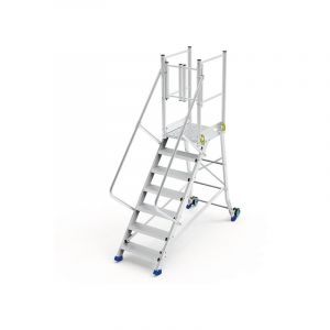 Plateforme 5 marches - Hauteur plateforme 1.00m - 1 portillon - ES-305-CAMION/PS
