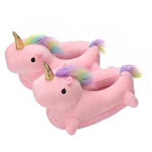 Chaussons Licorne Rose – Chaussons Taille Unique Taille 36 – 41