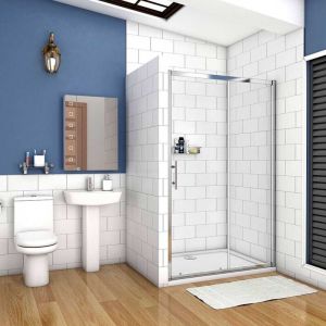 [PRODUIT D'OCCASION]AICA porte de douche 110x190cm paroi de douche coulissante porte coulissante