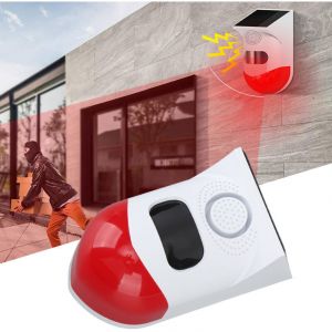 [JAMAIS UTILIS&Eacute;] Alarme de d&eacute;tecteur de mouvement solaire ext&eacute;rieur Alarme de s&eacute;curit&eacute; sans fil aliment&eacute;e par &eacute;nergie solaire ext&eacute;rieure avec alerte