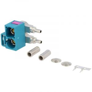 Adaptateur antenne Fakra angulaire double