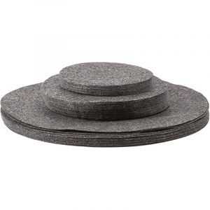 Lot de 24 Prot&egrave;ge-casseroles en feutre Vaisselle en feutre Prot&egrave;ge-casseroles ronds en feutre Prot&egrave;ge-casseroles Protection de casseroles Protection