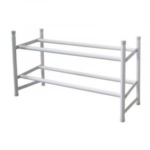 Range-chaussures extensible à poser blanc, 12 paires maximum H.35 x l.62 cm - Box&beyond